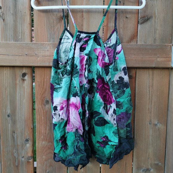 Midnight Hour Women Floral Pattern Camisole - Size SM - Picture 3 of 3